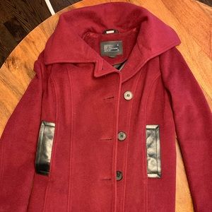 Beautiful Mackage Wool Jacket with leather trim